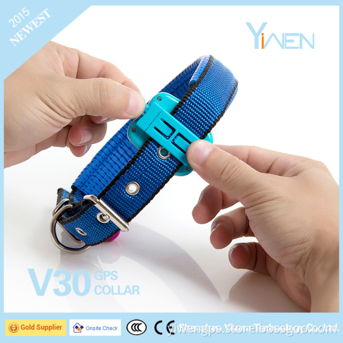 Yiwen 3G WCDMA 2G GSM Mini Size Design Smart LED Light Alarms Pet Animal Monitoring Tracking GPS Tracker Collar GV30
